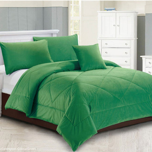 Carrington Green Quilt Set by Georges Fine Linens