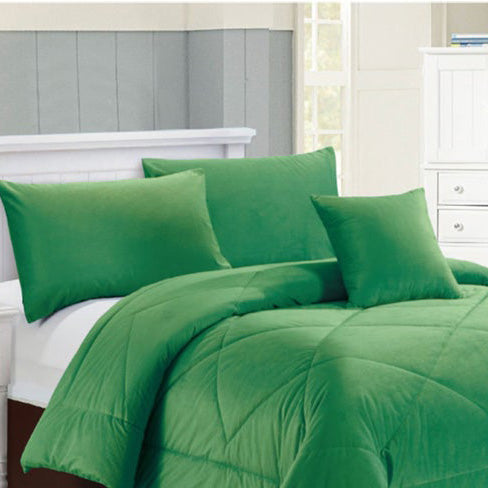 Carrington Green Quilt Set by Georges Fine Linens